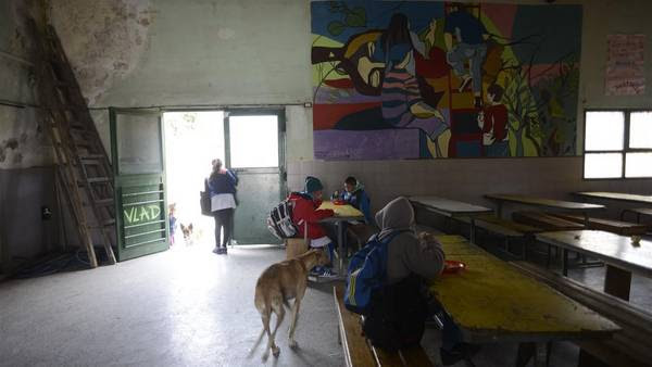 Un comedor escolar en Barrio Esperanza, Virrey del Pino
Foto Emiliana Miguelez