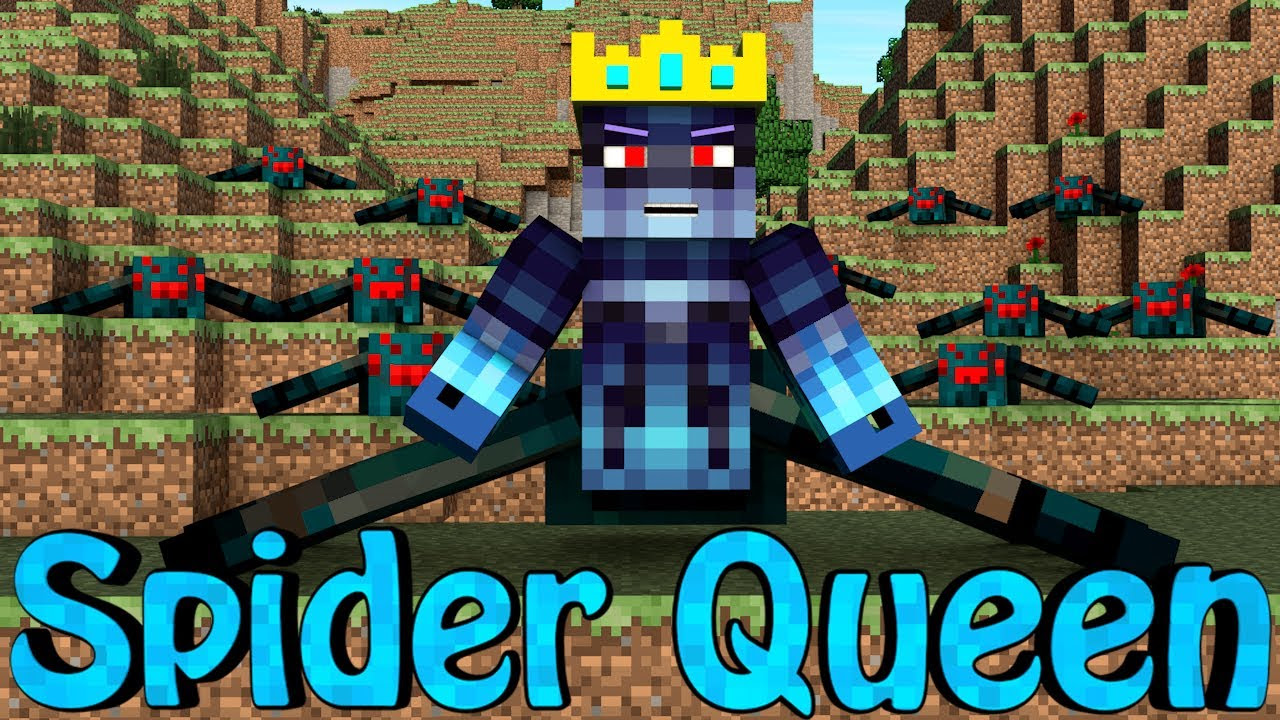Minecraft  SPIDER QUEEN MOD Showcase! (Spider Army, Spider World
