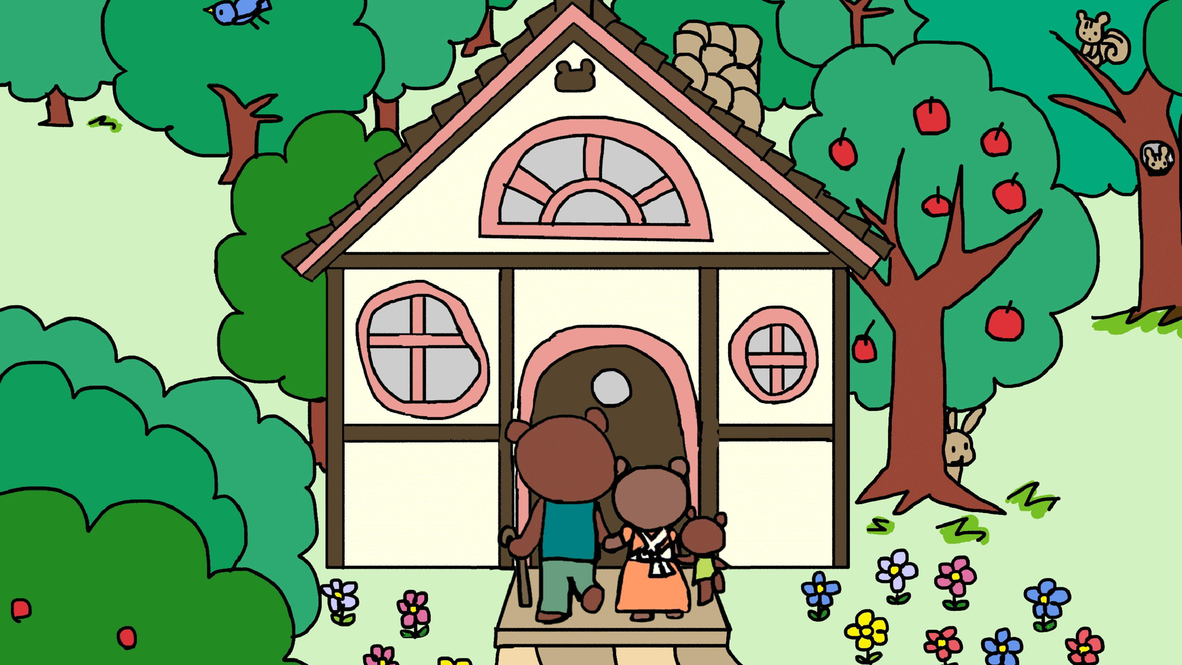 ３匹のクマ イギリスの昔話 福娘童話集 きょうの世界昔話