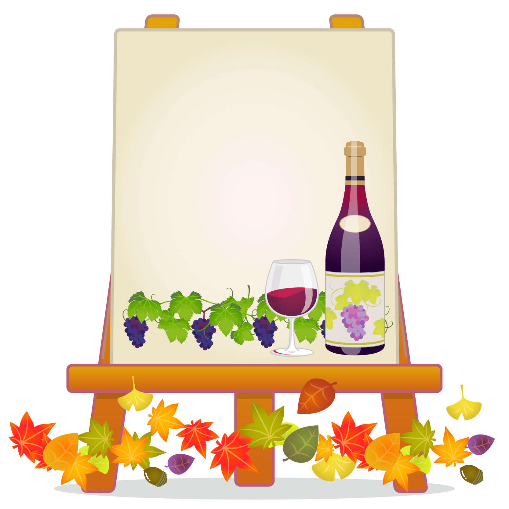 商用フリーイラスト 11月 ボジョレーヌーボー ワイン 赤 Beaujolais