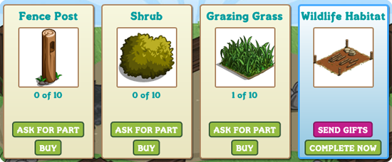 Wildlife Habitat Parts 