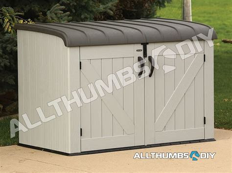 buying  portable generator shed lifetime horizontal shed
