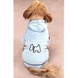 Dog Hoodie - Luxury Couture Blue Dog Hoodie - X-Small (XS)