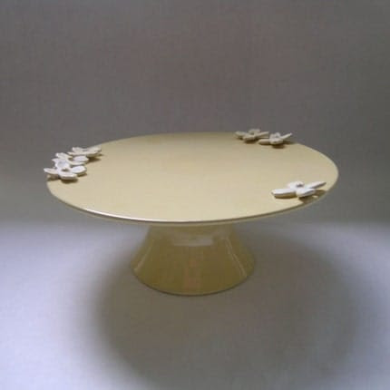 Large Dogwood Flower Cake Stand