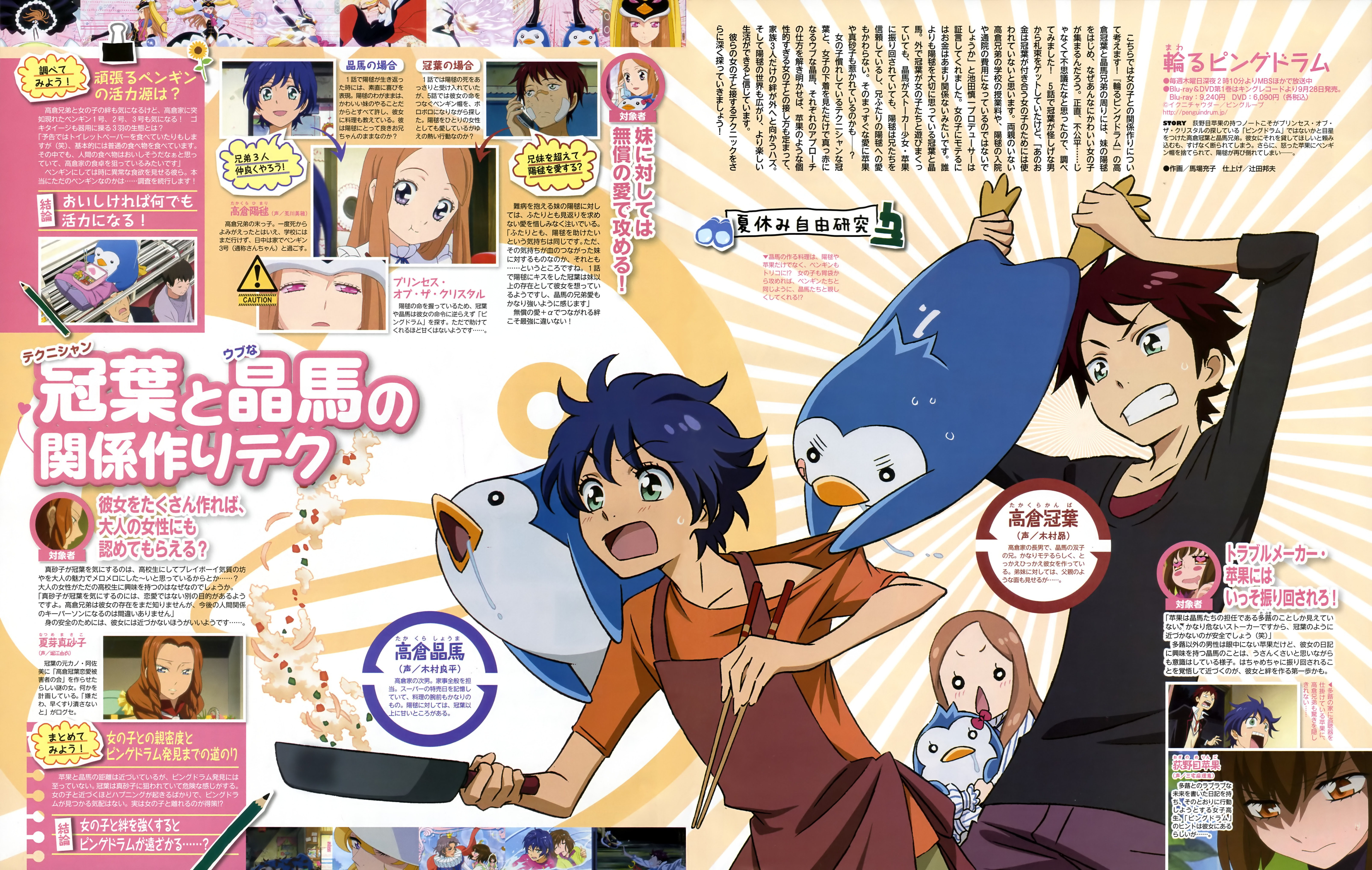 Mawaru Penguindrum Kanba Takakura Himari Takakura Shouma Takakura Minitokyo