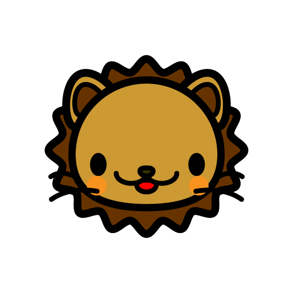 かわいいライオンの無料イラスト 商用フリー オイデ43