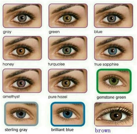  all about the human eye color chart