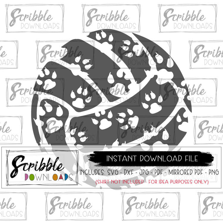 Download Volleyball Paw Svg Scribble Downloads