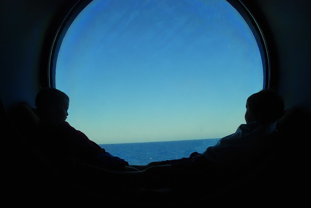 Looking out to sea boys