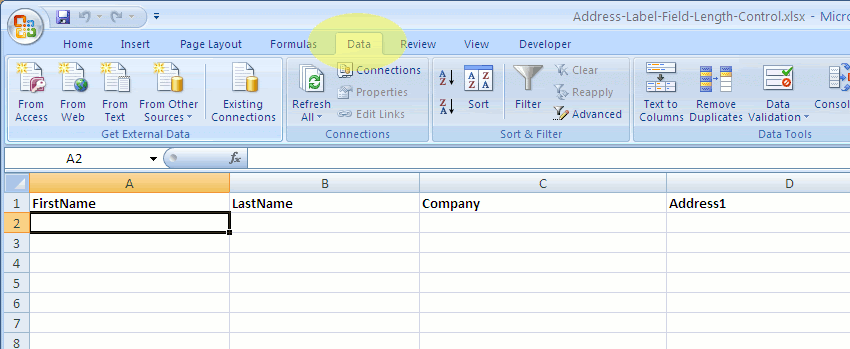 Controlling Address Label Field Length in Excel – Macolabels