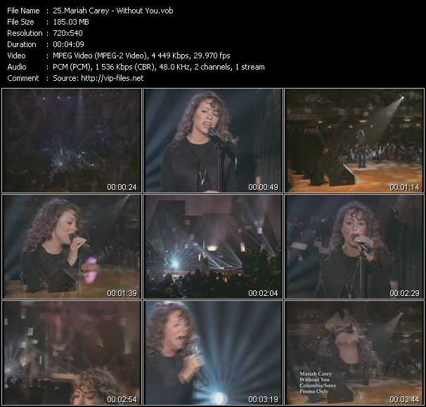 Mariah Carey Without You Download Music Video Clip From Vob Collection Best Of Love Songs Vol 6