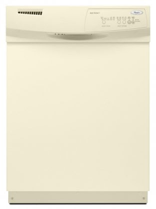 Full Console Dishwasher with 5 Wash Cycles NSF Certified Sani Rinse Hard Food Disposer and 62 dBA Silence Rating in Biscuit