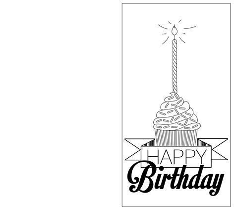  free printable birthday cards paper trail design print out black and