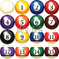 ビリヤード ボールのイラスト 条件付フリー素材集