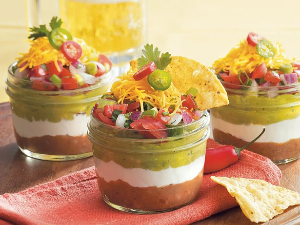 Taco Dip in a Jar