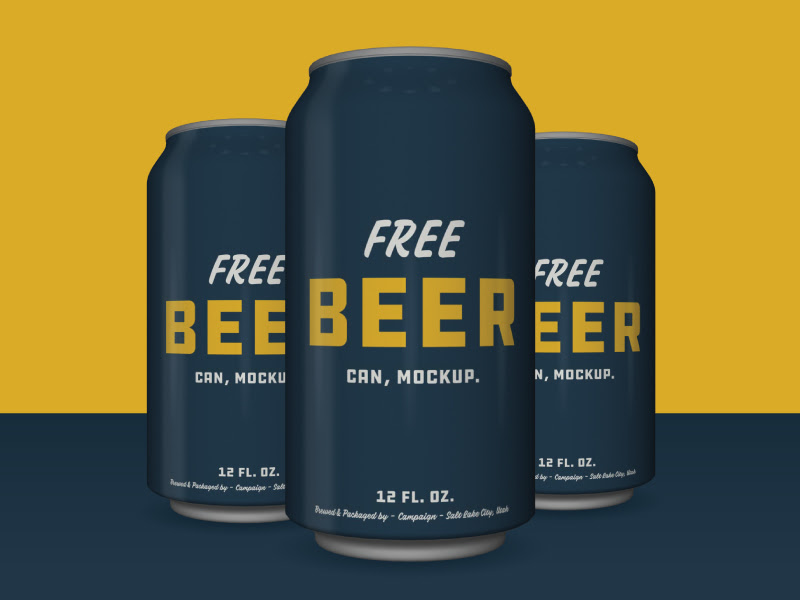 Download Free Beer Can Mockup Psd Psdblast
