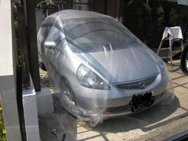 車の養生シート 傷 車の養生シートで傷を付けないように
