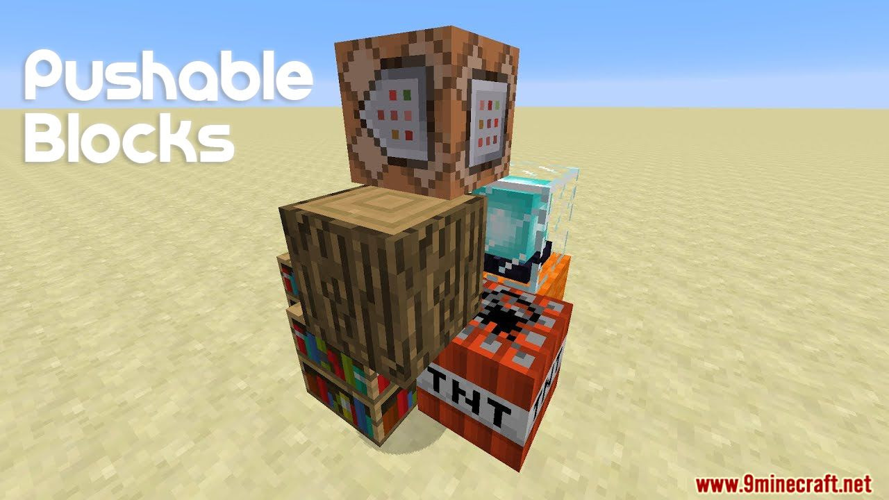 Pushable Blocks Data Pack 1 15 2 Yes Now You Can Push Blocks Without Mods 9minecraft Net