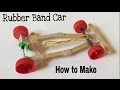 How to Make a Rubber Band Car - Very Fast and Powerful - Tutorial