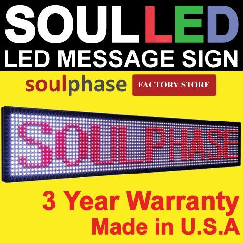 LED 3 Color Programmable Sign Outdoor Message Board Scrolling 3 Color Display 39
