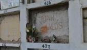 CAUSA ALÓS. La tumba donde se encontraba el policía (Archivo).