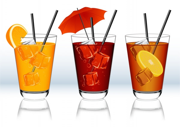 素材 ソフトドリンクのクリップアート Beverage Clip Art