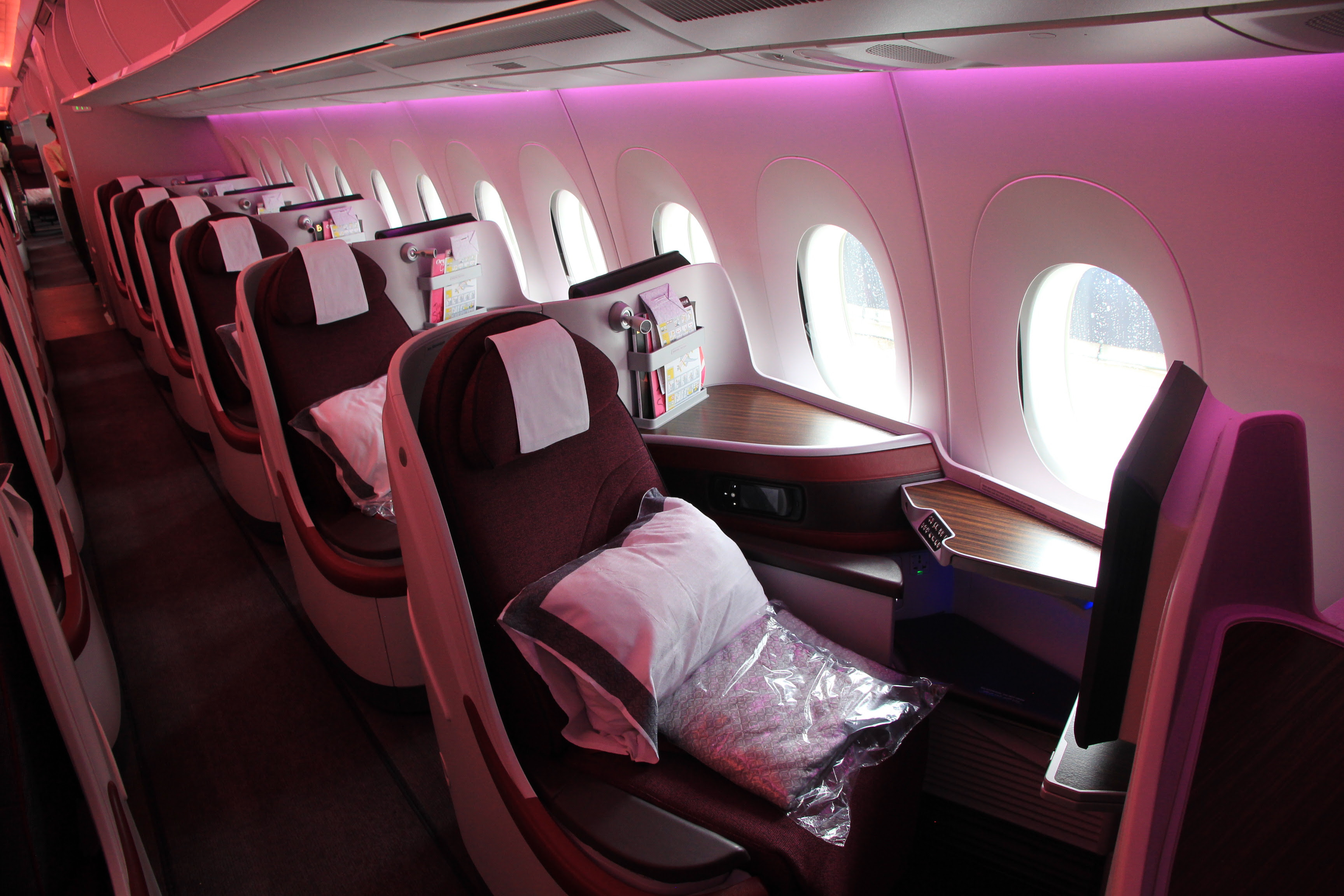 Review: Qatar Airways Business Class im Airbus A350 ...