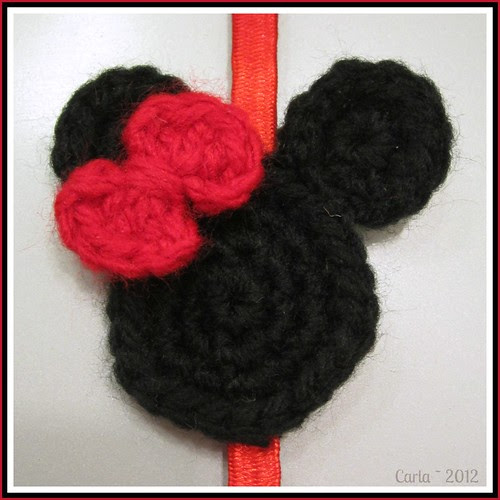 Minnie Mouse Head Applique