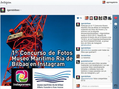 1º Concurso Museo Marítimo Ría de Bilbao en Instagram