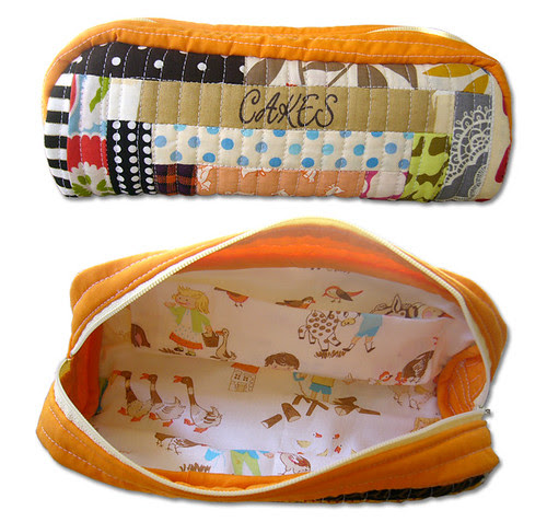my 4th logcabin pouch!