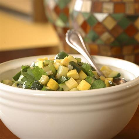 Another healthy snack is roasted acorn squash seeds, which supply about 125 calories per ounce. Calabacitas Recipe - EatingWell