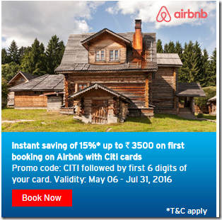 Citi's 15% discount for Airbnb - Live from a Lounge