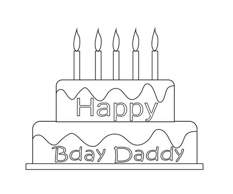 Free printable happy birthday daddy coloring pages. happy birthday daddy coloring pages free coloring pages for kids