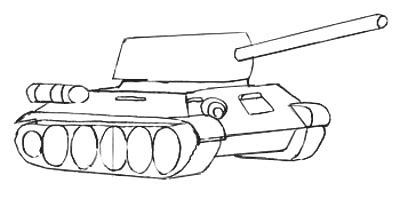simple cartoon tank