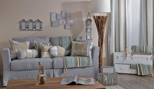 gray and blue color combinations for the interior decoration