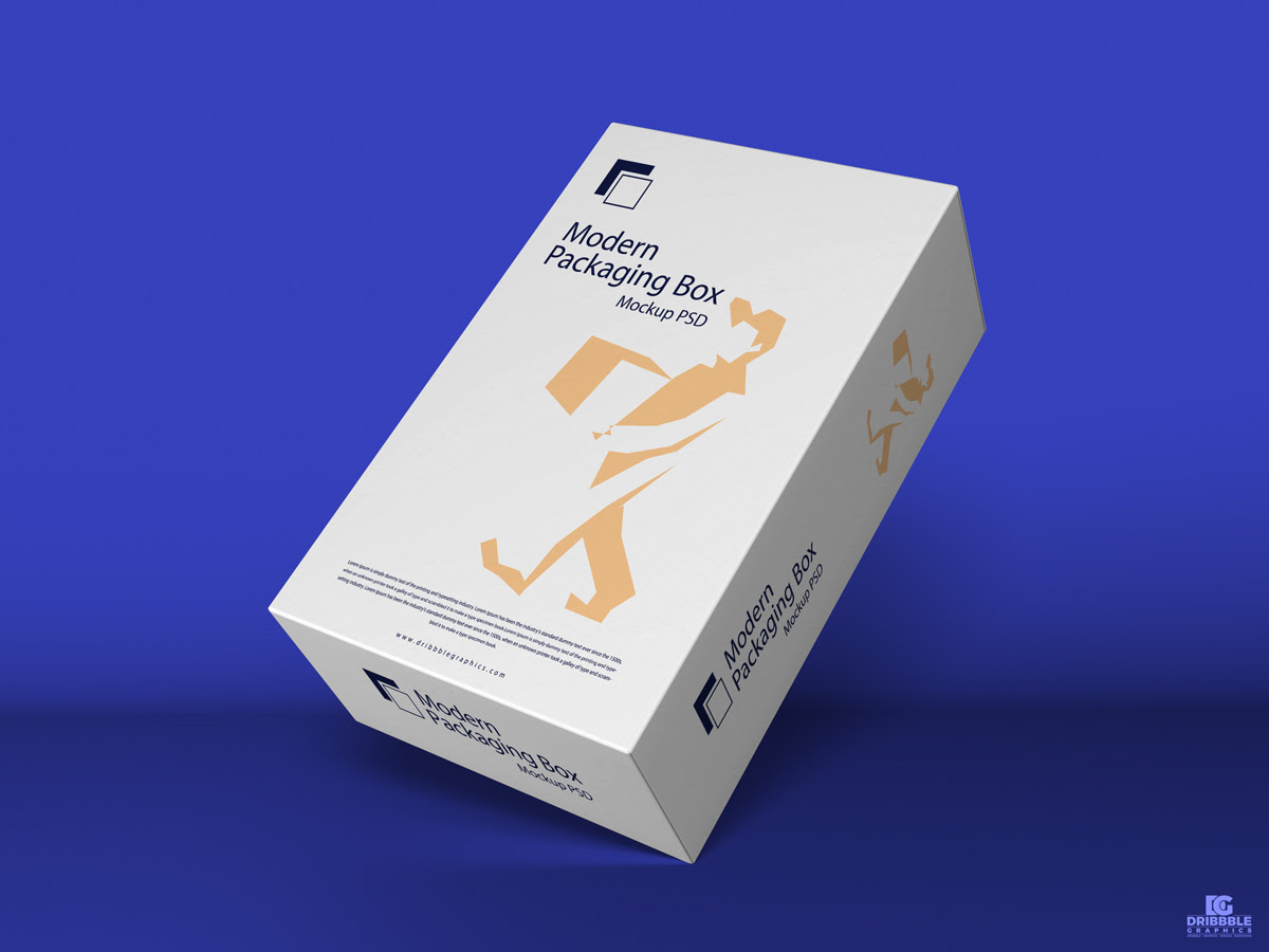 Download Free Modern Packaging Box Mockup Psd 2018 Dribbble Graphics
