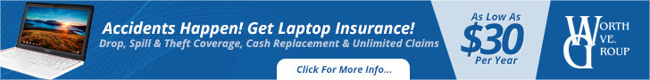 Laptop insurance - because accidents happen!