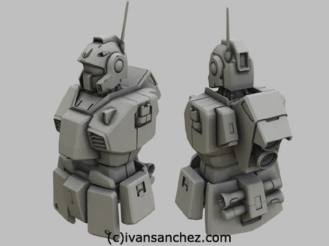 mobile suit advance of zega gundam nemo  3d mesh cg sandrum