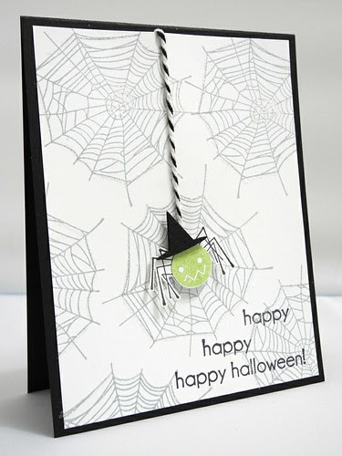 Witchy Spider Halloween Card