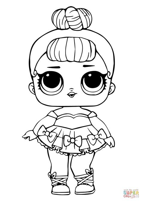  dibujo de muneca miss baby glitter de lol para colorear dibujos para