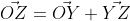 [;\vec{OZ}=\vec{OY}+\vec{YZ};]