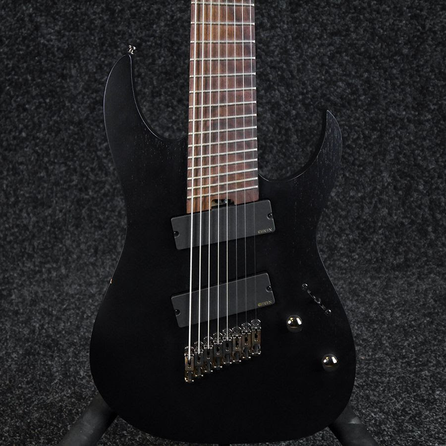 Ibanez Rg Iron Label Rgim8mh Multi Scale 8 String Guitar Black 2nd Hand