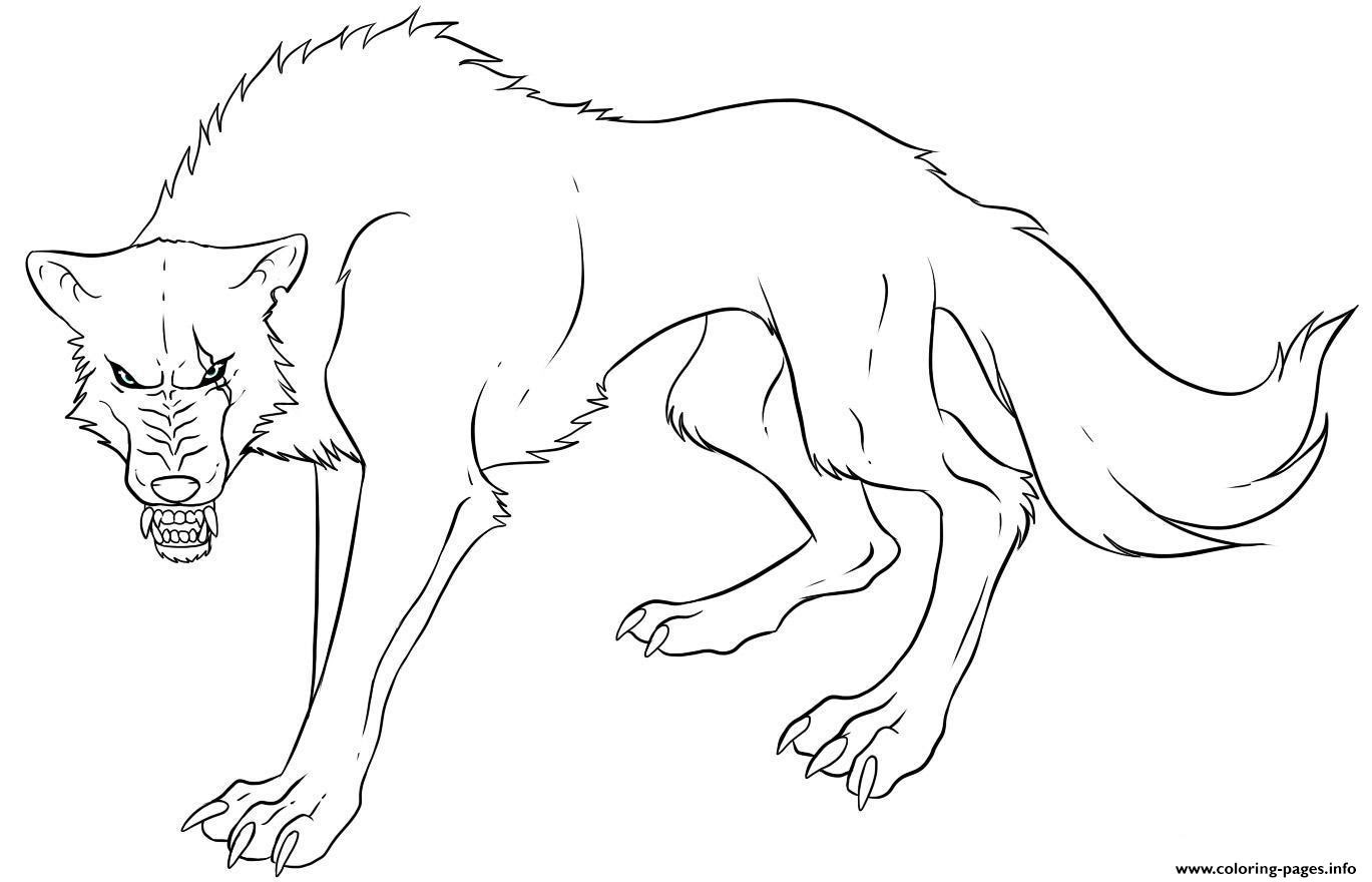 Anime Wolf S Print coloring pages
