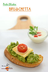 Pesto Chicken Bruschetta