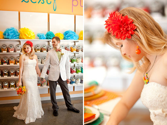 Retro Candy Love - Fun Wedding Ideas from the Candy Shop! | Green 