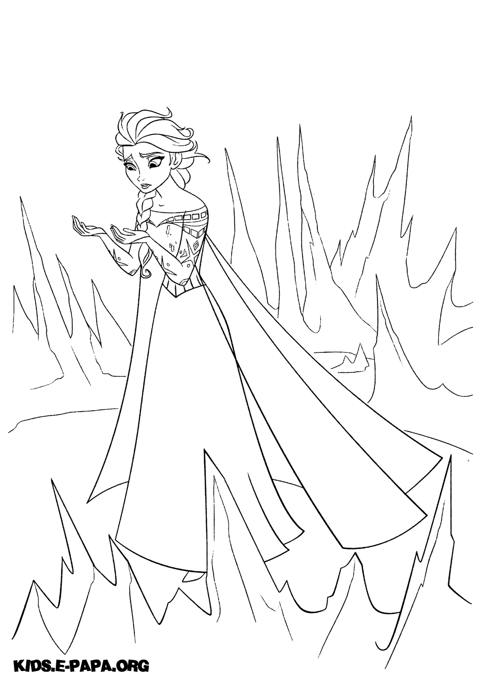Ausmalbilder Fur Kinder Elsa Die Eiskonigin