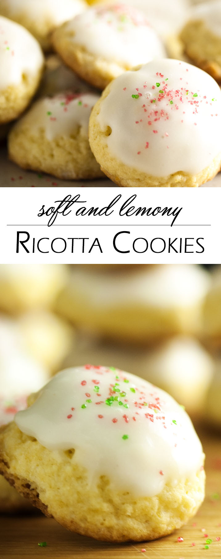 Soft and Lemony Ricotta Cookies - Just a Little Bit of Bacon