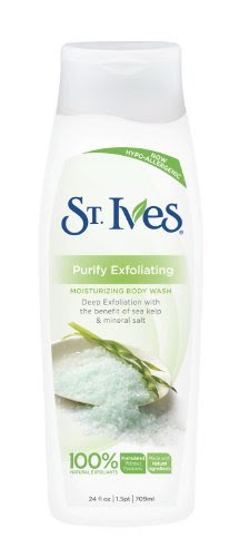 St. Ives Body Wash Exfoliating Purify, 24 Ounce (Pack of 2)