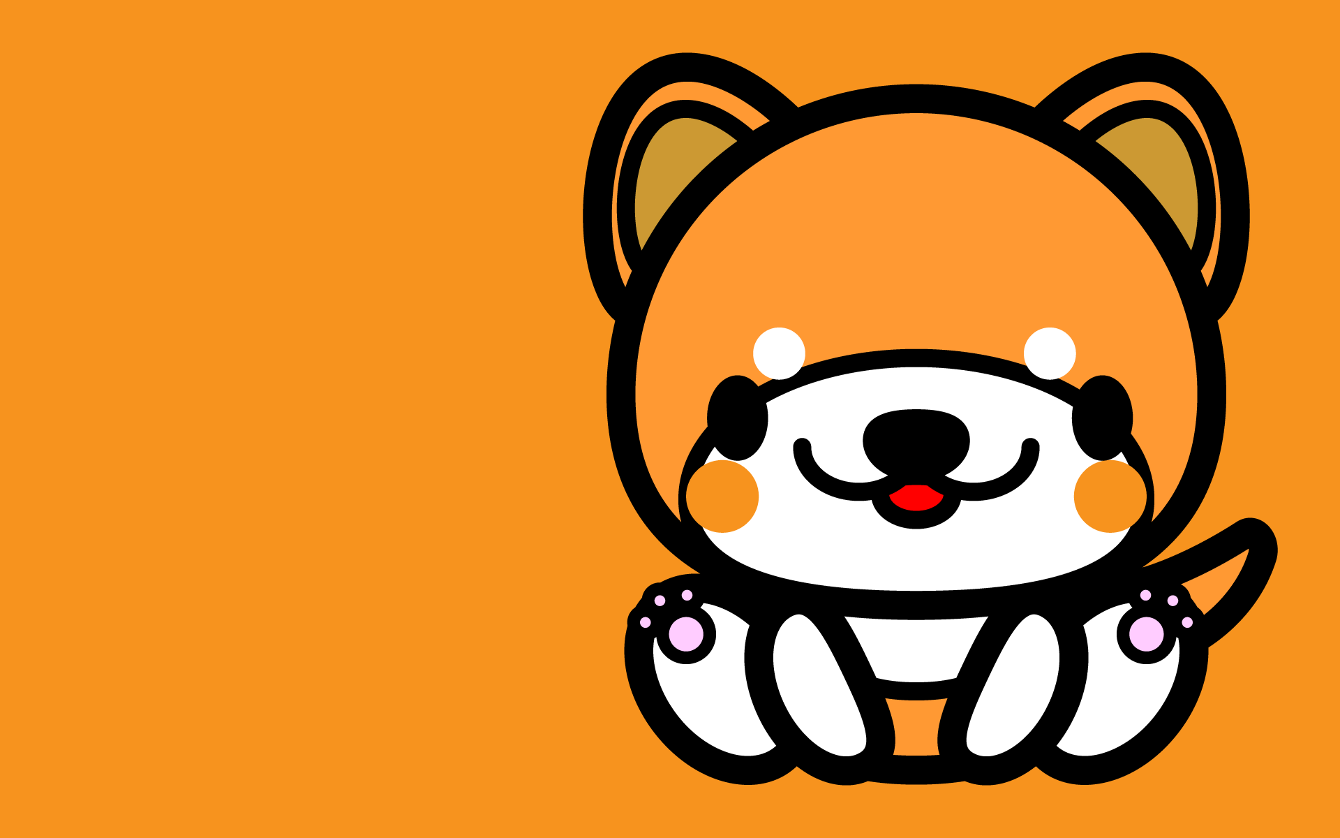 かわいい座り秋田犬壁紙 Pc の無料イラスト 商用フリー オイデ43