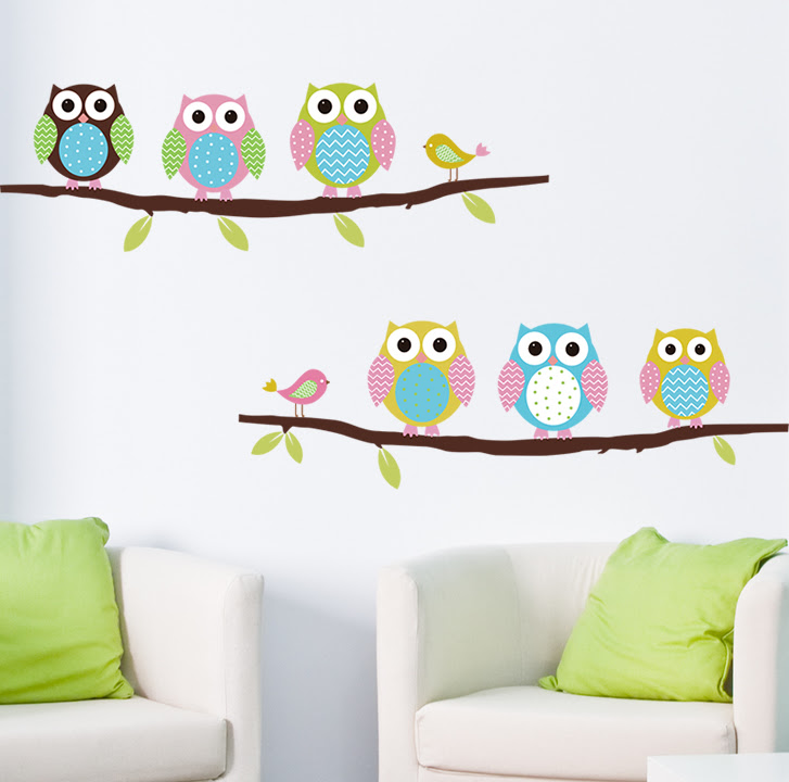 Animal cartoon owl DIY Vinyl Wall Stickers For Kids Rooms Animal cartoon owl DIY Vinyl Wall Stickers For Kids Rooms